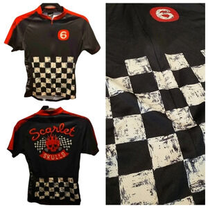 Twinsix skulls cycling jersey.